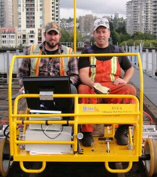 Dual Rack ultrasonic rail flaw detector for Canada customer
